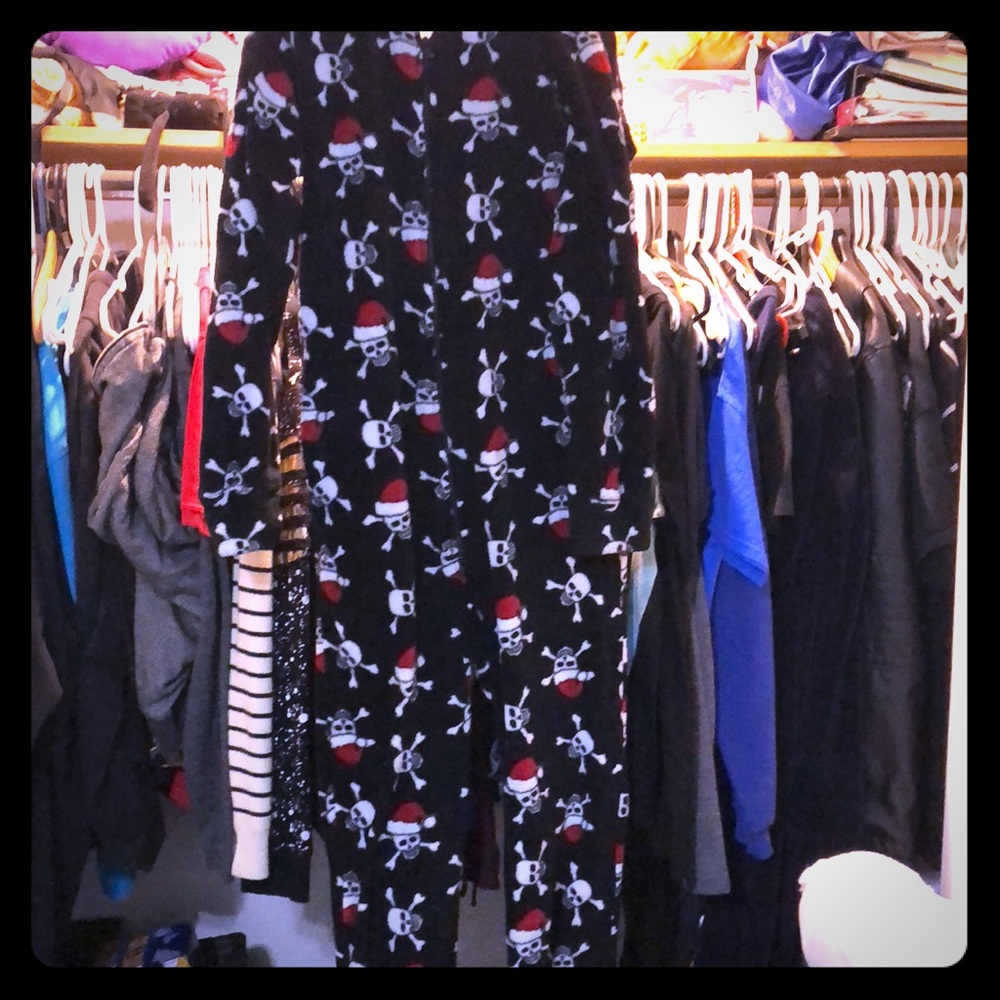 Santa skull onsie
